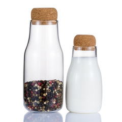 Glass storage jar
