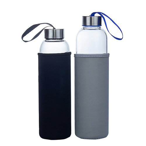 Glass water bottle