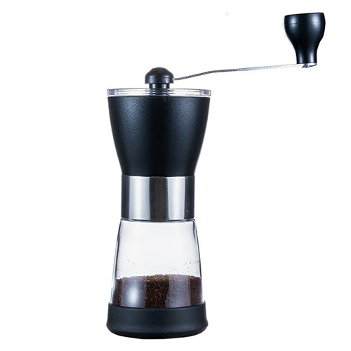 Coffee grinder set with glass jar
