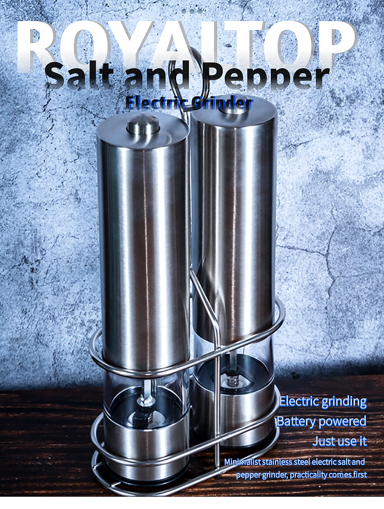 Buy Wholesale China Wholesale Battery Operated Electric Salt & Pepper Mills  Adjustable Salt Pepper Mill Grinder & Salt & Pepper Mills at USD 4.6