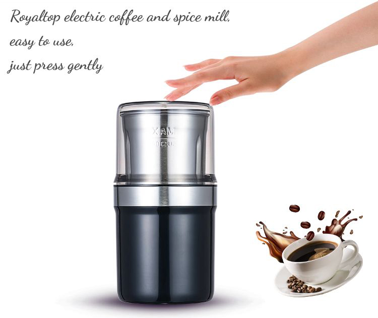 Royaltop new product - electric coffee grinder machine with flat blade