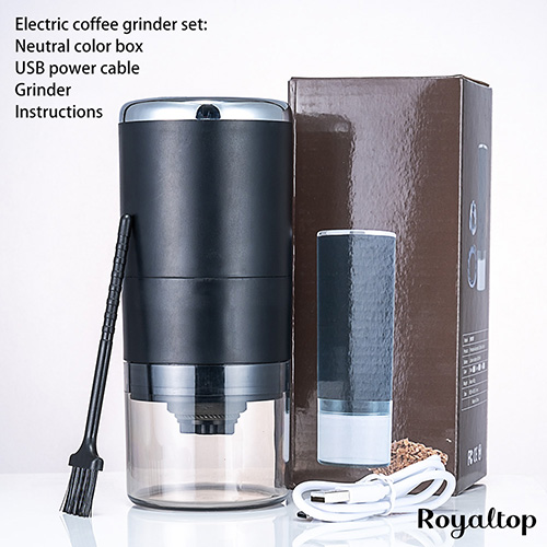 Electric coffee grinder set