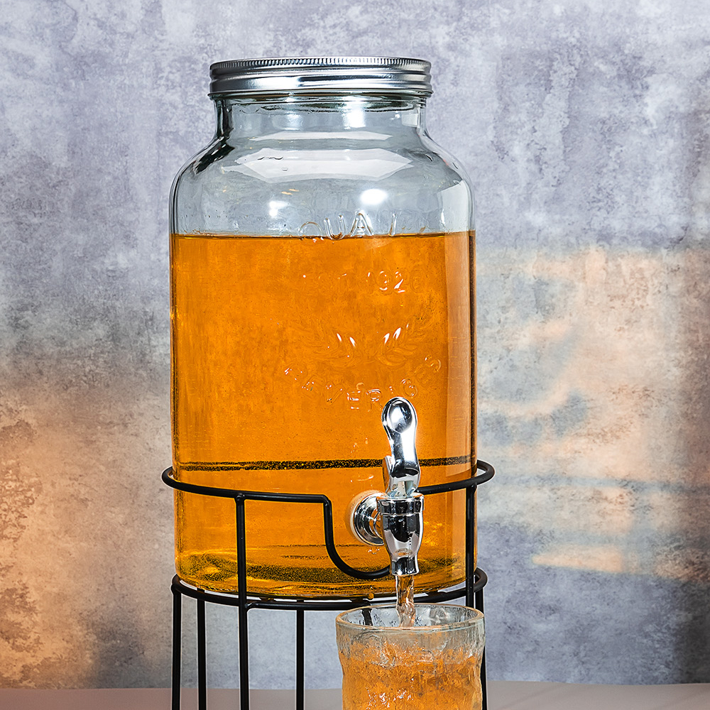 2023 New Line - Glass Can Cold Drink Dispenser with Tap
