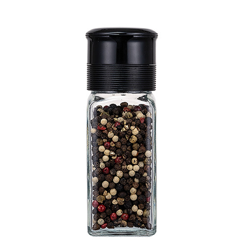 salt mill &amp; pepper grinder with glass bottle