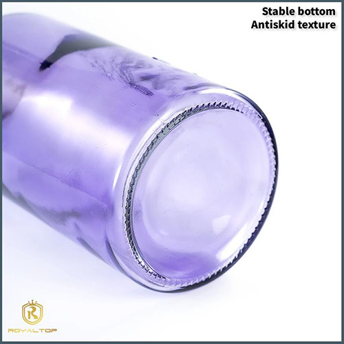 Glass juice bottle