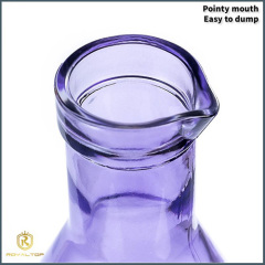 Glass juice bottle