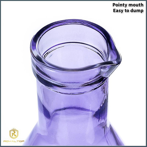 Glass juice bottle