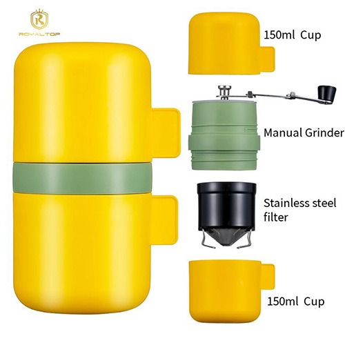 Allinone portable coffee maker for travel and camping