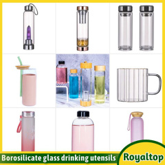 Glass water bottle