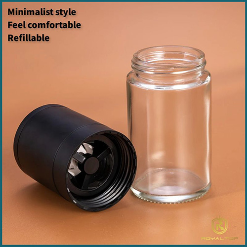 Wholesale 100ml Glass Bottle Salt and Pepper Grinder