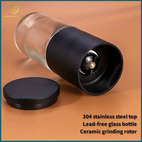 Wholesale 100ml Glass Bottle Salt and Pepper Grinder