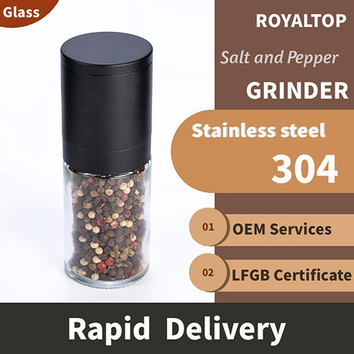 Wholesale 100ml Glass Bottle Salt and Pepper Grinder