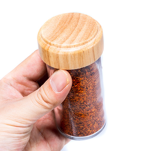 100ml Wooden Lid Spice Shaker & Bottle