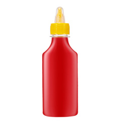 Plastic ketchup & hot sauce bottles