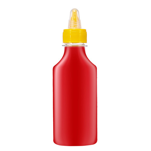Plastic ketchup & hot sauce bottles
