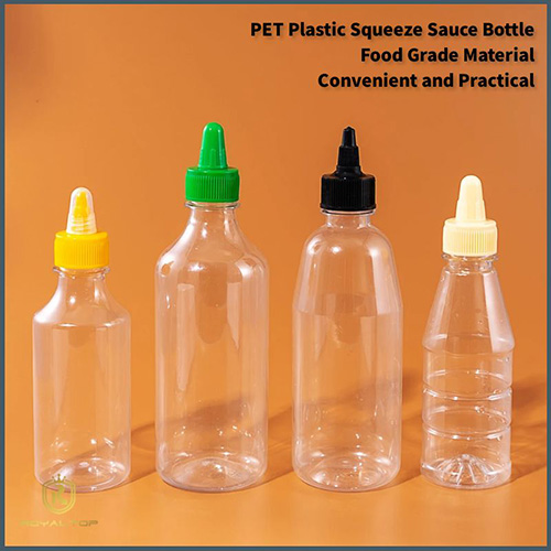 Plastic ketchup & hot sauce bottles