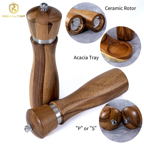 Acacia & Olive Wood Pepper Grinder