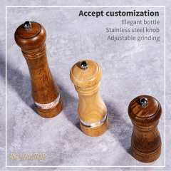 Tall Wood Pepper Grinder