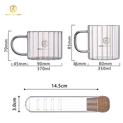 Glass Tea Cup with Strainer