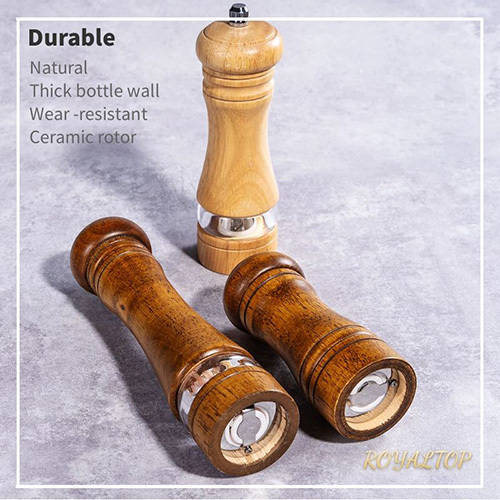 Tall Wood Pepper Grinder