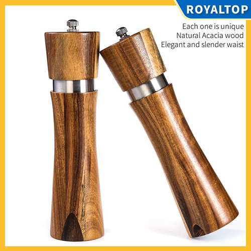 Wooden Salt and Pepper Grinder Set