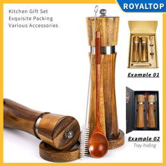 Wooden Salt and Pepper Grinder Set