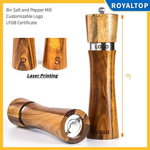 Wooden Salt and Pepper Grinder Set