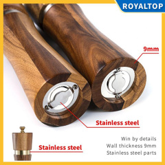 Wooden Salt and Pepper Grinder Set