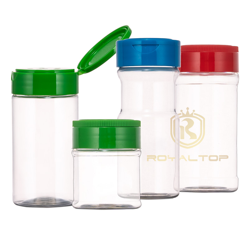 Royaltop's 2oz 3oz 3.5oz 4oz Plastic Spice Bottles &amp; Seasoning Jars