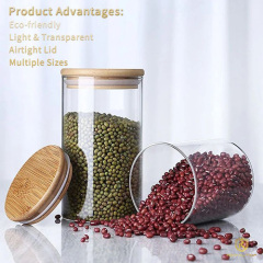 Recycelable Glass Storage Jars