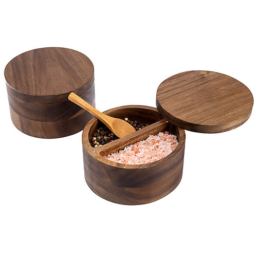 Acacia Wood Spice Box