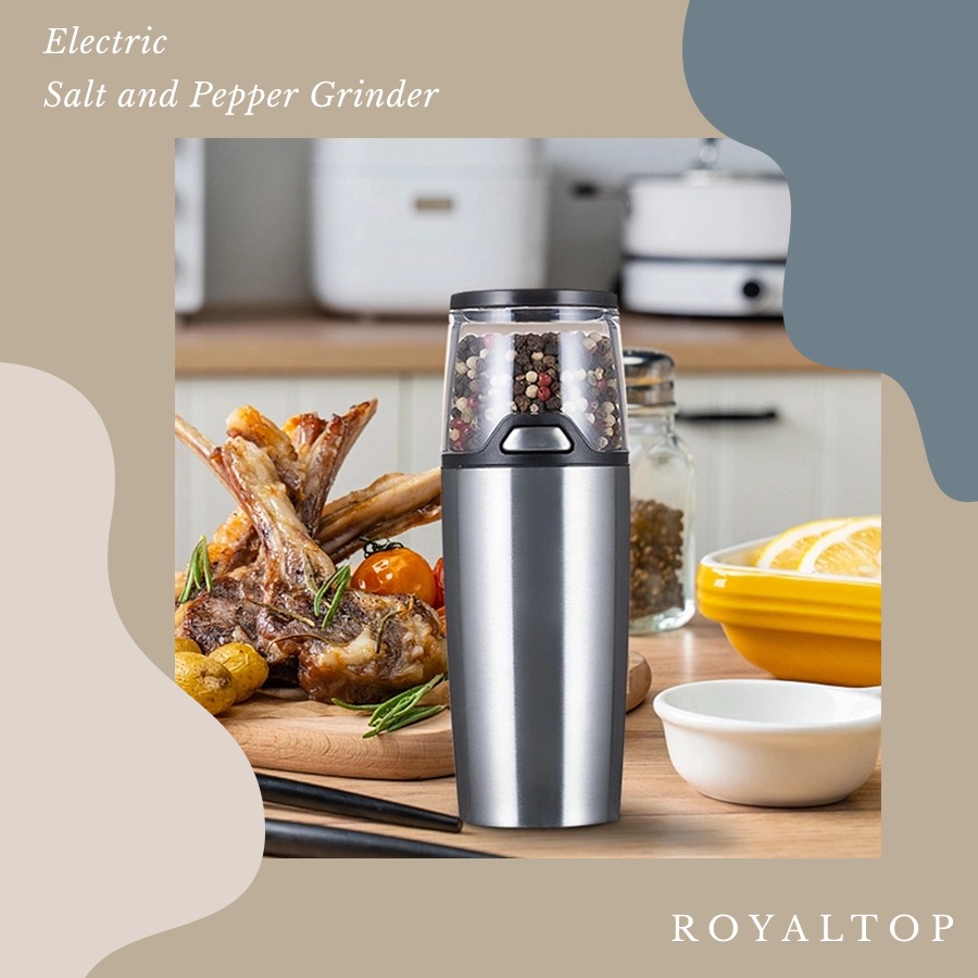 New for Spring 2024 - Modern Style Kitchen Electric Salt &amp; Pepper Mill