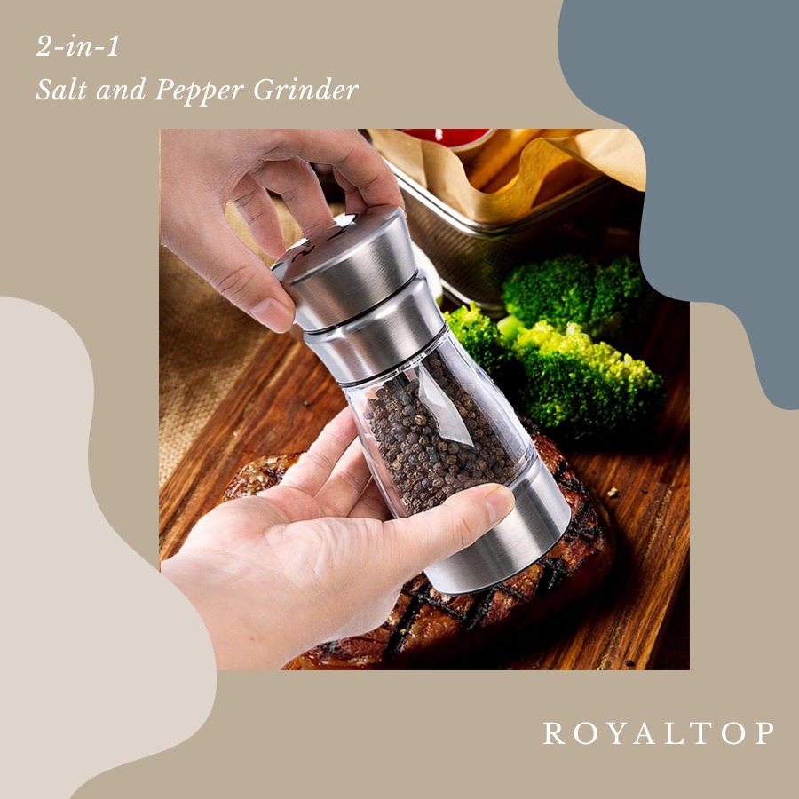 New for Spring 2024 - 2 in 1 Salt and Pepper Grinder