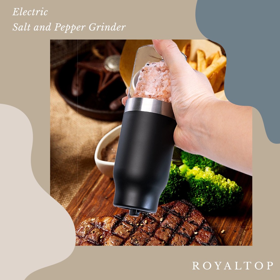 New for Spring 2024 - Gravity electric salt and pepper grinder