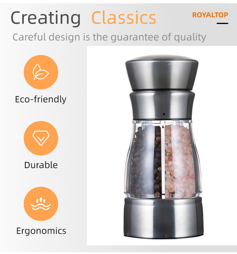 2-in-1 Salt Pepper Grinder Video Display (A-077)