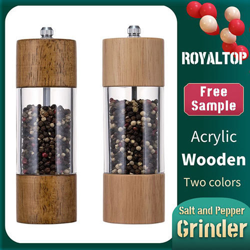 Wood Pepper Grinder and Salt Shaker