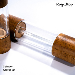 Wood Pepper Grinder and Salt Shaker