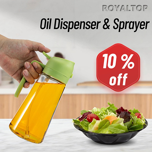 2 In 1 Oil Sprayer & Dispenser