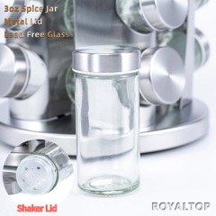 Rotating Spice Rack with 8 Jars