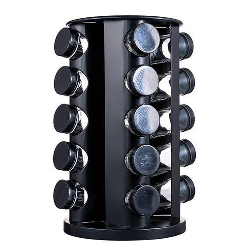 20 Jars Revolving Spice Tower &amp; Rack