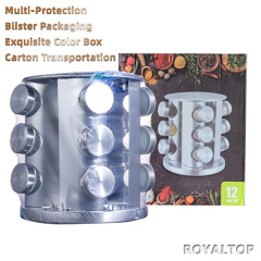 20 Jars Revolving Spice Tower & Rack