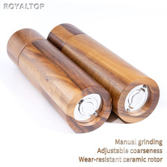 Acacia Wood Black Pepper Grinder
