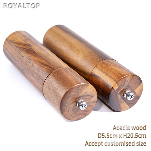 Acacia Wood Black Pepper Grinder