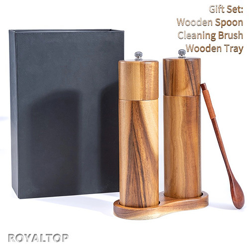 Acacia Wood Black Pepper Grinder
