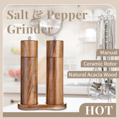 Acacia Wood Black Pepper Grinder
