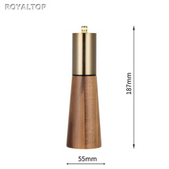 Acacia Wood Salt Shaker and Pepper Grinder