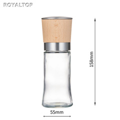Salt and Pepper Grinder with Wooden Cap