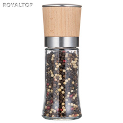 Salt and Pepper Grinder with Wooden Cap