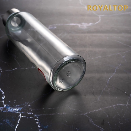 Glass Water Bottle with Stainless Steel Lid