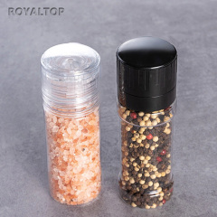 Clear & Black Salt Pepper Grinder Bottle